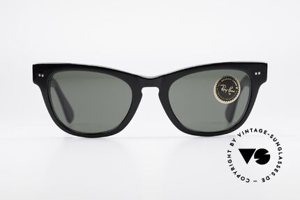 Ray Ban Laramie Vintage Damen Sonnenbrille, edler, geschwungener Rahmen mit B&L Gläsern, Passend für Damen