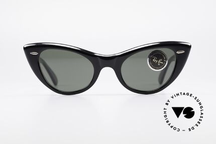Ray Ban Lisbon B&L USA Cateye Sonnenbrille, legendäres "cat eye"-Design (Marilyn Monroe - Look), Passend für Damen