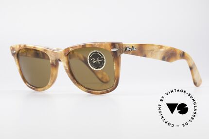 Ray Ban Wayfarer I Limited Edition Blond Frost, heute so oft kopiert und nie erreicht; echt VINTAGE!, Passend für Herren und Damen Ray Ban Wayfarer I Limited Edition Blond Frost, heute so oft kopiert und nie erreicht; echt VINTAGE!, Passend für Herren und Damen