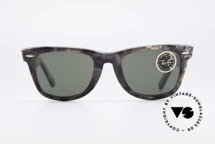 Ray Ban Wayfarer I Limited Edition Gray Frost, in den 80ern getragen v. Don Johnson in 'Miami Vice', Passend für Herren und Damen