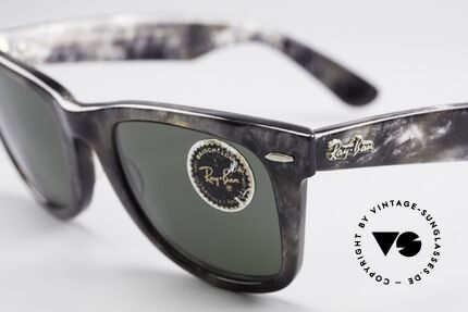 Ray Ban Wayfarer I Limited Edition Gray Frost, limitierte Edition: grau meliert / marmoriert, W0890, Passend für Herren und Damen