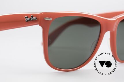 Ray Ban Wayfarer II Rare USA Wayfarer Pupurrot, KEINE retro Sonnenbrille, 100% vintage Original, Passend für Damen
