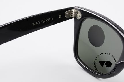Ray Ban Wayfarer I 80er B&L USA Sonnenbrille, KEIN Retronachbau, ein altes B&L USA-ORIGINAL!, Passend für Herren und Damen