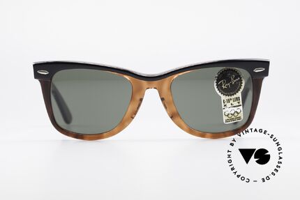 Ray Ban Wayfarer I Bausch&Lomb USA Sonnenbrille, u.a. getragen von Don Johnson in "MIAMI VICE", Passend für Herren und Damen