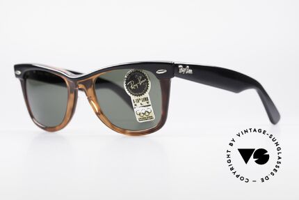 Ray Ban Wayfarer I Bausch&Lomb USA Sonnenbrille, heute so oft kopiert und nie erreicht - (B&L USA), Passend für Herren und Damen