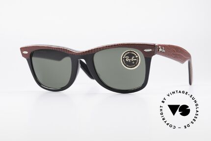 Ray Ban Wayfarer I Limitierte Leder Sonnenbrille, WAYFARER: der absolute Sonnenbrillenklassiker, Passend für Herren und Damen Ray Ban Wayfarer I Limitierte Leder Sonnenbrille, WAYFARER: der absolute Sonnenbrillenklassiker, Passend für Herren und Damen