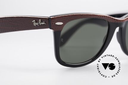 Ray Ban Wayfarer I Limitierte Leder Sonnenbrille, ungetragene Rarität; inzwischen ein Sammlerstück, Passend für Herren und Damen Ray Ban Wayfarer I Limitierte Leder Sonnenbrille, ungetragene Rarität; inzwischen ein Sammlerstück, Passend für Herren und Damen