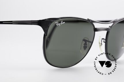 Ray Ban Signet Alte B&L USA 80er Ray-Ban, stabiler schwarzer Doppelsteg-Rahmen; W0387, Passend für Herren