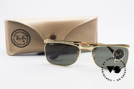 Ray Ban Signet Deluxe Vintage Sonnenbrille Klassisch, KEINE Retro-Sonnenbrille, ein USA Original, Passend für Herren
