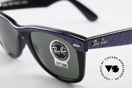 Ray Ban Wayfarer I B&L USA 80er Sonnenbrille, mit Bausch&Lomb Mineralgläsern; 100% UV Schutz, Passend für Herren und Damen