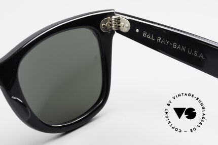 Ray Ban Wayfarer I B&L USA Sonnenbrille 80er, Name: W0522 Wayfarer Street Neat Grün / Schwarz, Passend für Herren und Damen