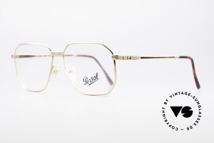 Persol Morris 90er Vintage Brillengestell, zeitloses Design in klassischer Farbgebung, Passend für Herren