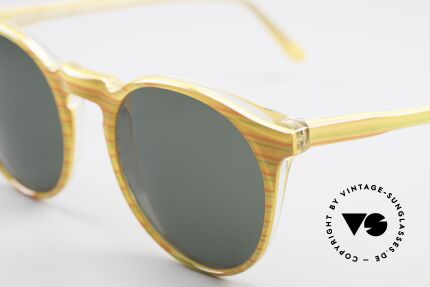 Alain Mikli 034 / 210 Designer Panto Sonnenbrille, interessantes Farbmuster und 'Handmade-Qualität', Passend für Herren und Damen