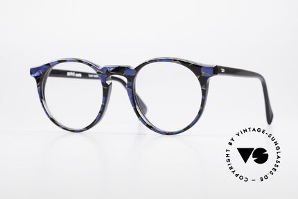 Alain Mikli 034 / 509 Vintage Designer Panto Brille, zeitlose Alain Mikli Paris Designer-Brillenfassung, Passend für Herren und Damen