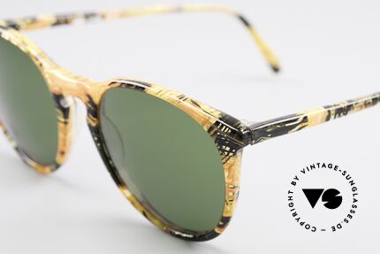 Alain Mikli 901 / 393 Bernstein Optik Panto Brille, grasgrüne Gläser (100% UV); SMALL Größe (123mm), Passend für Herren und Damen