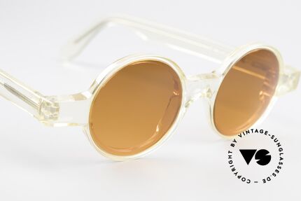 Alain Mikli 0150 / 100 Runde 80er Designer Brille, ungetragen (wie alle unsere 1980er Design-Klassiker), Passend für Herren und Damen