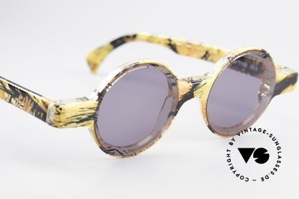 Alain Mikli 0150 / 393 Runde Designer Sonnenbrille, ungetragen (wie alle unsere 1980er Design-Klassiker), Passend für Herren und Damen