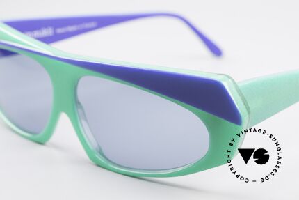 Alain Mikli 078 / 077 80er Hingucker Sonnenbrille, Kunst-Charakter (inzwischen schon ein Sammlerstück), Passend für Herren und Damen