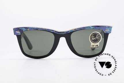 Ray Ban Wayfarer I Original Mosaic Wayfarer 80er, Bausch & Lomb Qualitätsgläser (100% UV-Schutz), Passend für Herren und Damen Ray Ban Wayfarer I Original Mosaic Wayfarer 80er, Bausch & Lomb Qualitätsgläser (100% UV-Schutz), Passend für Herren und Damen