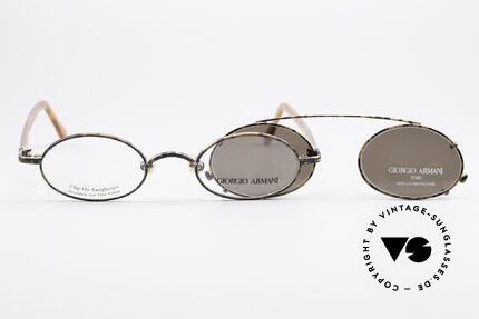 Giorgio Armani 250 Clip On Vintage Sonnenbrille, Größe: small, Passend für Herren und Damen