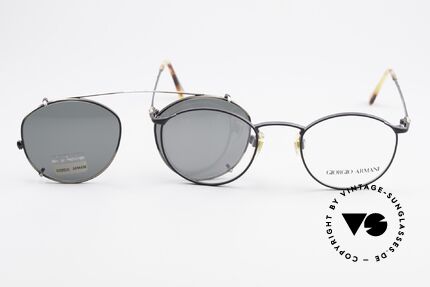 Giorgio Armani 132 Clip On Panto Sonnenbrille, KEINE RETROBRILLE, sondern ein altes ORIGINAL!!, Passend für Herren