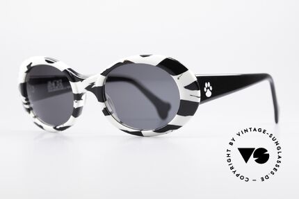Alain Mikli D303 / 2109 101 Dalmatiner Sonnenbrille, vintage Sonnenbrille für alle Film- u. Hundeliebhaber, Passend für Damen