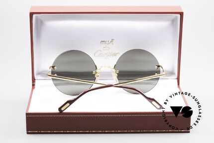 Cartier Madison Runde Luxus Sonnenbrille 90er, Größe: small, Passend für Herren und Damen