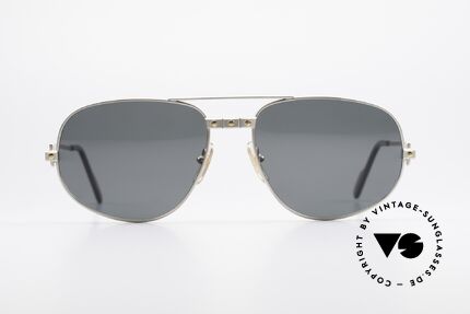 Cartier Romance Santos - XL Palladium Luxus Sonnenbrille, original Cartier vintage Luxus-Sonnenbrille von 1988, Passend für Herren Cartier Romance Santos - XL Palladium Luxus Sonnenbrille, original Cartier vintage Luxus-Sonnenbrille von 1988, Passend für Herren