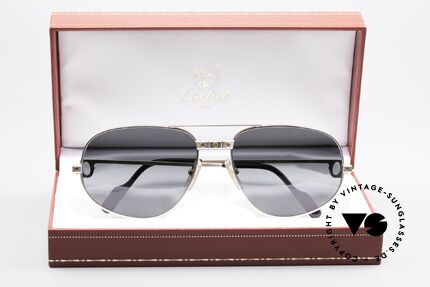 Cartier Romance Santos - XL Palladium Luxus Sonnenbrille, ungetragenes Unikat (inkl. original Cartier Zubehör), Passend für Herren Cartier Romance Santos - XL Palladium Luxus Sonnenbrille, ungetragenes Unikat (inkl. original Cartier Zubehör), Passend für Herren