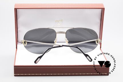Cartier Romance Santos - XL Palladium Luxus Sonnenbrille, KEINE RETROsonnenbrille; eine kostbare RARITÄT!, Passend für Herren Cartier Romance Santos - XL Palladium Luxus Sonnenbrille, KEINE RETROsonnenbrille; eine kostbare RARITÄT!, Passend für Herren