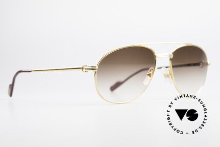 Cartier Driver Luxus Piloten Sonnenbrille, sehr hochwertige Verarbeitung (Rahmen 22kt vergoldet), Passend für Herren