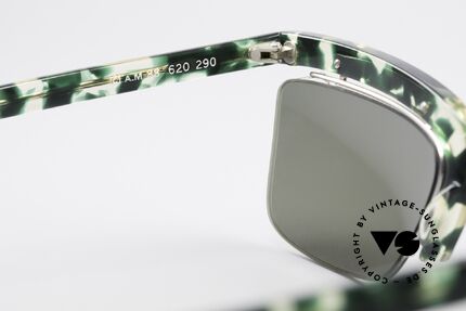 Alain Mikli 620 / 290 Außergewöhnliche 80er Brille, Sonnengläser könnten durch optische ersetzt werden, Passend für Herren und Damen