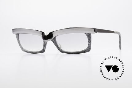 Alain Mikli 611 / 021 Spektakuläre Vintage Brille, ALAIN MIKLI vintage Designer-Sonnenbrille von 1986, Passend für Herren und Damen