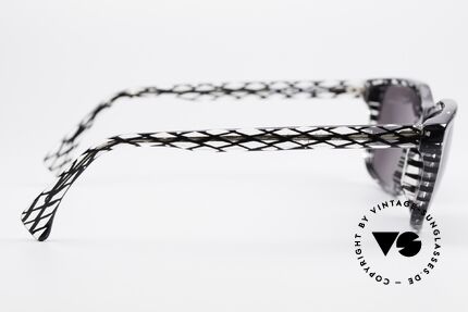 Alain Mikli 701 / 280 Gemusterte 80er Sonnenbrille, Größe: medium, Passend für Damen