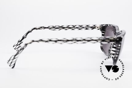 Alain Mikli 701 / 280 Gemusterte 80er Sonnenbrille, Größe: medium, Passend für Damen
