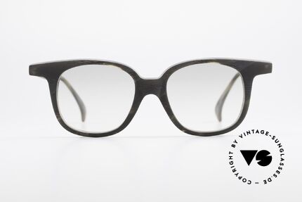 Alain Mikli 919 / 450 Eckige Pantobrille Holzoptik, wirklich ungewöhnliche eckige Panto-Brillenform, Passend für Herren und Damen