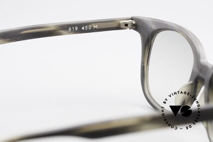 Alain Mikli 919 / 450 Eckige Pantobrille Holzoptik, KEINE Retrobrille; ein seltenes 1980er ORIGINAL, Passend für Herren und Damen