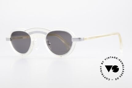 Alain Mikli 5107 / 0506 80er Jahre Designer Brille, tolle Kombination v. Farben, Formen, Materialien, Passend für Herren und Damen