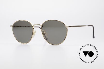 Giorgio Armani 166 Panto Sonnenbrille Herren, zeitlose 90er Giorgio Armani Designer-Sonnenbrille, Passend für Herren