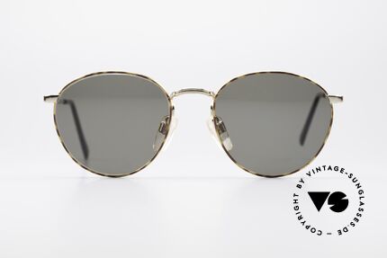 Giorgio Armani 166 Panto Sonnenbrille Herren, klassische PantoForm mit flexiblen Federscharnieren, Passend für Herren