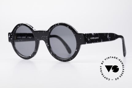 Giorgio Armani 903 Runde Designer Sonnenbrille, zeitloses Unisex-Modell, graue Gläser (100% UV), Passend für Herren und Damen