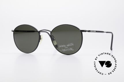 Giorgio Armani 627 Vintage Panto Sonnenbrille, vintage Designer-Sonnenbrille von Giorgio Armani, Passend für Herren und Damen