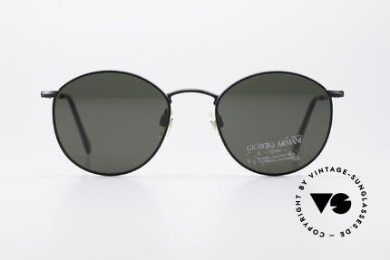 Giorgio Armani 627 Vintage Panto Sonnenbrille, klassische Panto-Form in KLEINER Größe (122mm), Passend für Herren und Damen