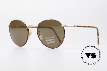 Giorgio Armani 639 No Retro Panto Sonnenbrille, TOP-Qualität; zeitlose schildpatt/gold-Lackierung, Passend für Herren und Damen
