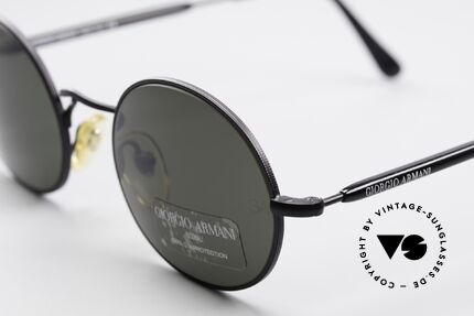 Giorgio Armani 172 Ovale No Retro Sonnenbrille, high-end Mineralgläser (100% UV) mit GA-Gravur, Passend für Herren und Damen