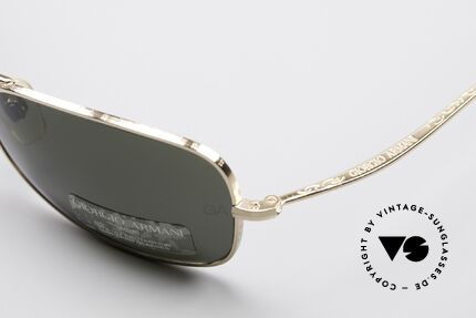 Giorgio Armani 660 Vintage 90er Sonnenbrille, high-end Mineralgläser (100% UV) mit GA-Zeichen, Passend für Herren und Damen