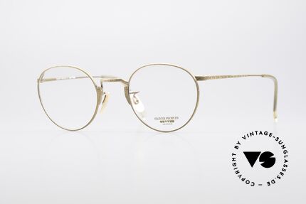 Oliver Peoples OP10 Vintage Brille Panto Rund, 1986 gegründet; inspiriert vom 20er Art Deco Zeitalter, Passend für Herren und Damen