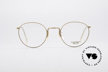 Oliver Peoples OP10 Vintage Brille Panto Rund, vintage Oliver Peoples Brillenfassung der späten 80er, Passend für Herren und Damen