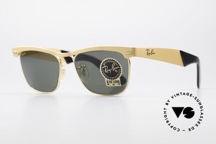 Ray Ban Wayfarer Metal 80er USA B&L Original Brille, matt gold lackierter, stabiler Rahmen (Top Qualität), Passend für Herren und Damen Ray Ban Wayfarer Metal 80er USA B&L Original Brille, matt gold lackierter, stabiler Rahmen (Top Qualität), Passend für Herren und Damen