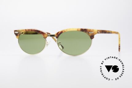 Ray Ban Clubmaster Oval 80er Bausch & Lomb Brille Details